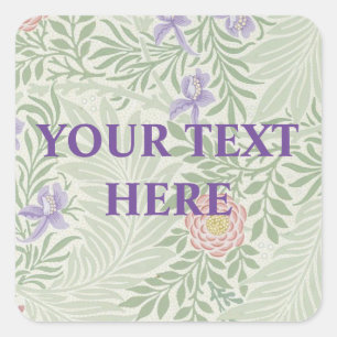 Morris achtergrond Aangepast Vierkante Sticker