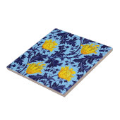 Morris Anemo, Navy et Mustard Carreaux de céramiqu (Côté)