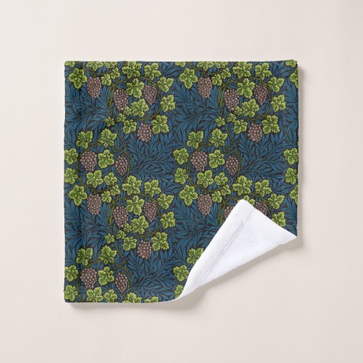 Morris - Antiek 1873 Druif & Leave & Vine Pattern Bad Handdoek (Wasdoekje)