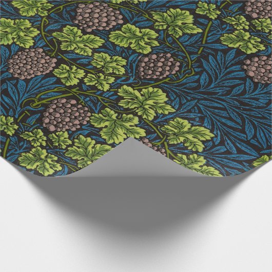 Morris - Antiek 1873 Druif & Leave & Vine Pattern Cadeaupapier (Hoek)