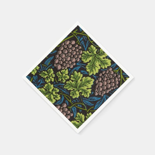 Morris - Antiek 1873 Druif & Leave & Vine Pattern Servet (Hoek)