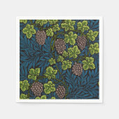 Morris - Antiek 1873 Druif & Leave & Vine Pattern Servet (Voorkant)