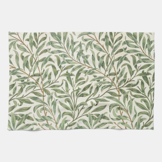 Morris - Antiek wilgenbladeren & vertakkingen Patr Theedoek (Horizontaal)