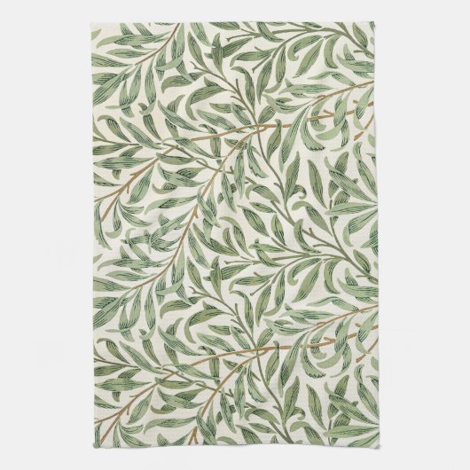 Morris - Antiek wilgenbladeren & vertakkingen Patr Theedoek (Verticaal)