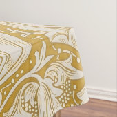 Morris Bachelor's Button Flower & Golden Stems Tafelkleed (Voorbeeld)