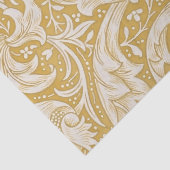 Morris Bachelor's Button Flower & Golden Stems Tissuepapier (Detail)