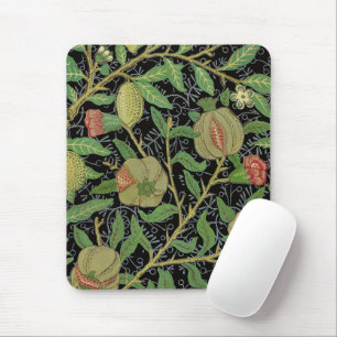 Morris Black Achtergrond Antiek Pomegrana Pattern Muismat
