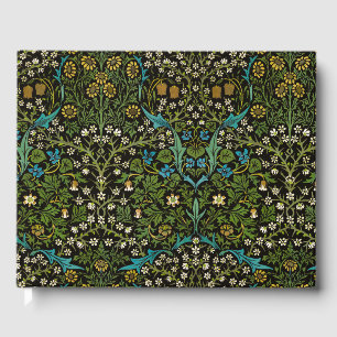Morris Black Achtergrond Blackthorn Pattern Gastenboek