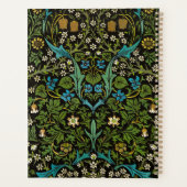 Morris Black Achtergrond Blackthorn Pattern Planner (Achterkant)