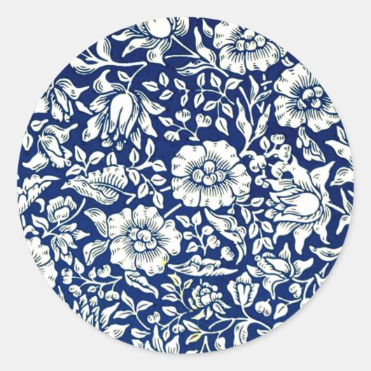 Morris - Blauwe Mallow Sticker Blad (Voorkant)