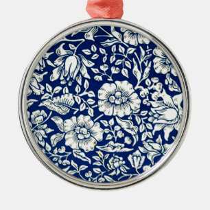 Morris - Blauwe Malva Metalen Ornament
