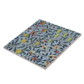 Morris Blue Achtergrond Antiek Pomegrana Patroon Tegeltje (Zijkant)