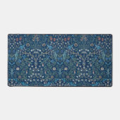 Morris Blue Achtergrond Blackthorn Pattern Bureaumat (Voorkant)