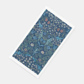 Morris Blue Achtergrond Blackthorn Pattern Servet (Hoek)