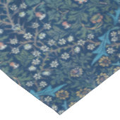 Morris Blue Achtergrond  Blackthorn Pattern Tafelkleed (Gekanteld)