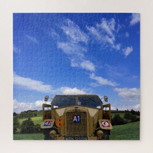 Morris, C8, wartime howitzer-vrachtwagen. Legpuzzel (Verticaal)