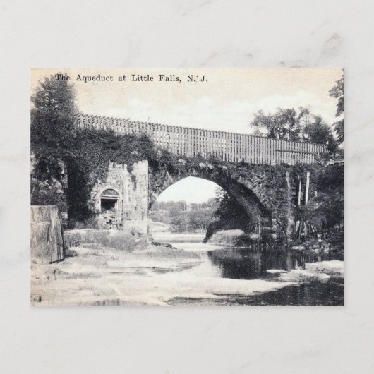 Morris Canal Aquaduct, Kleine Herfsten, NJ Vintage Briefkaart (Voorkant)