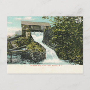 Morris Canal, Sluice, Boonton, NJ 1907  Briefkaart