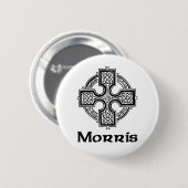 Morris Celtic Cross Ronde Button 5,7 Cm (Voorkant /achterkant)