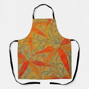 Morris & Co. Bamboe Patroon Godwin Oranje & Salie Schort