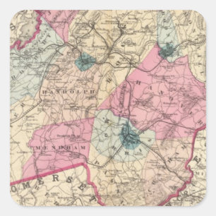 Morris County Vierkante Sticker