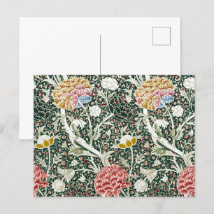 Morris Cray Bloesem Floral Design Groen Briefkaart