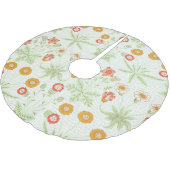 Morris Daisy, Classic Victorian Floral Pattern Kerstboom Rok (Gekanteld)