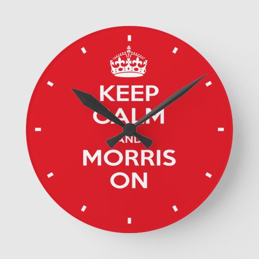 Morris Dancers, Keep Calm, Morris Dancing Ronde Klok (Voorkant)