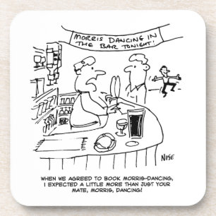 Morris Dancing in Pub. Traditional Morris Dancing Bier Onderzetter