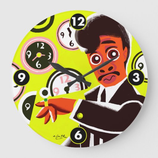 Morris Day en de Time Numbered Clock Grote Klok (Voorkant)