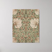 Morris Earth tone Pimpernel  Pattern Canvas Afdruk (Voorkant)