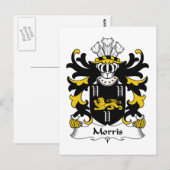 Morris Family Crest Briefkaart (Voorkant / Achterkant)