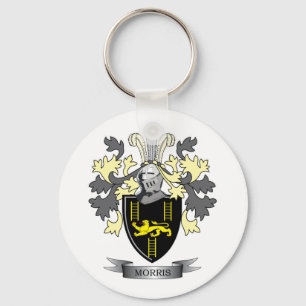 Morris Family Crest Coat of Arms Sleutelhanger