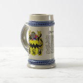 Morris Family Crest Stein Bierpul (Voorkant links)