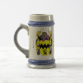 Morris Family Crest Stein Bierpul (Links)