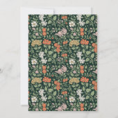 Morris Floral Garden bruiloft uitnodiging (Achterkant)