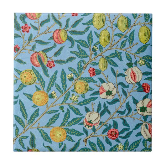 Morris - Four Fruits Ceramic Tile Tegeltje (Voorkant)