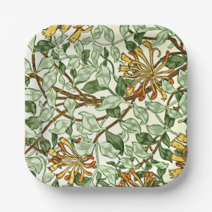 Morris - Honeysuckle green en goud Papieren Bordje