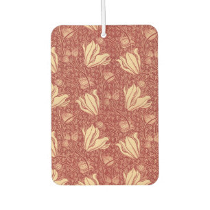 Morris Inspired Lily Bloem Botanische Rode Textiel Luchtverfrisser