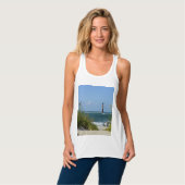Morris Island Lighthouse Loopbrug Tank Top (Volledige Voorkant)