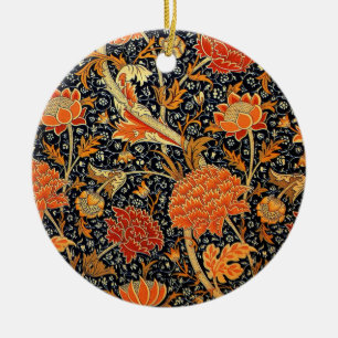 Morris - Kleurrijke bloempatroon Keramisch Ornament