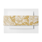 Morris Knoopskruid Bloem & Gouden Stengels Uitnodigingen Wikkel (Voorkant Voorbeeld)