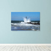 Morris Lighthouse Splash Canvas Afdruk (Insitu (Houten vloer))