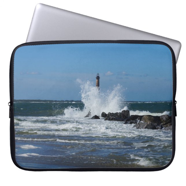 Morris Lighthouse Splash Laptop Sleeve (Voorkant)