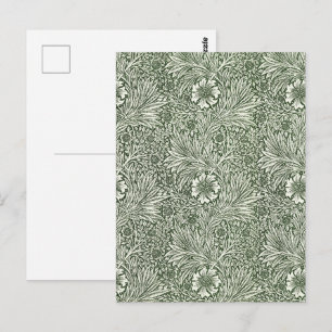 Morris Marigold Vintage 1875 Groene Bloembloem Briefkaart