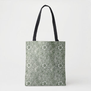 Morris Marigold Vintage 1875 Groene Bloembloem Draagtas