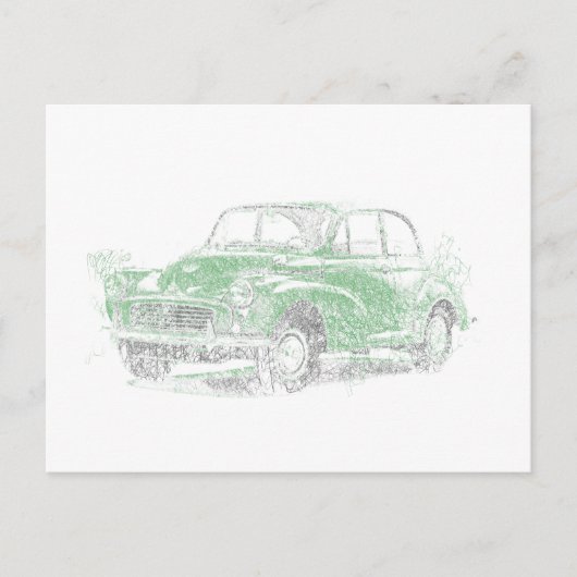 Morris Minor (Biro) Briefkaart (Voorkant)