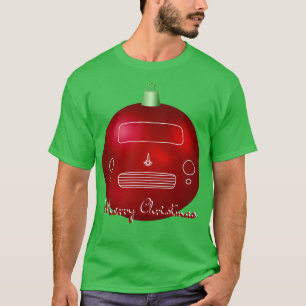 Morris Minor Britse klassieke kerstbal specia T-shirt
