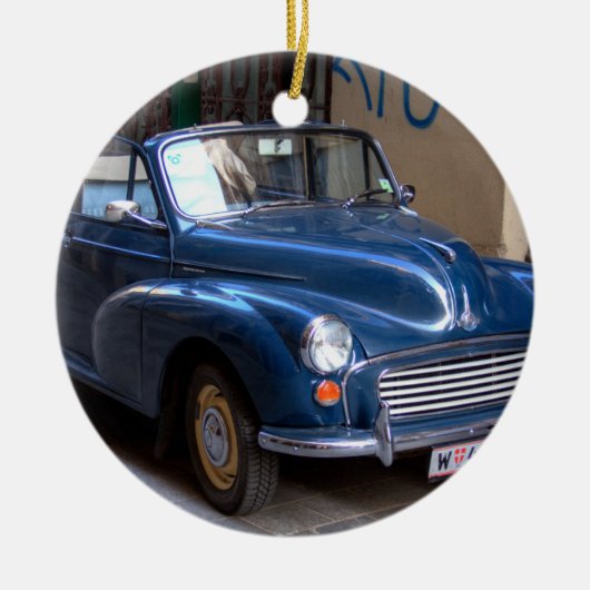 Morris Minor Convertible Tourer Keramisch Ornament (Voorkant)