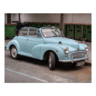Morris Minor Convertible Tourer Perfect Poster